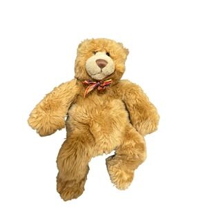 Gund Snoodles Plush Bear Stuffed Animal‎ Toy Collectible Brown Bow Tie